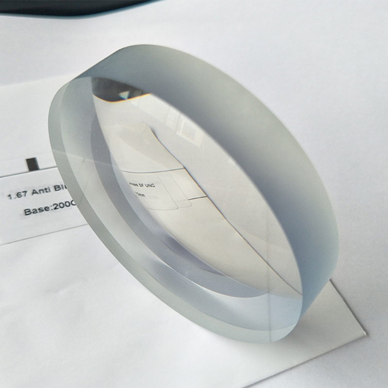 1.67 半完成ブルーブロック単焦点レンズ