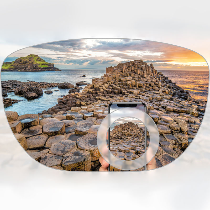 ブレンド二焦点レンズ